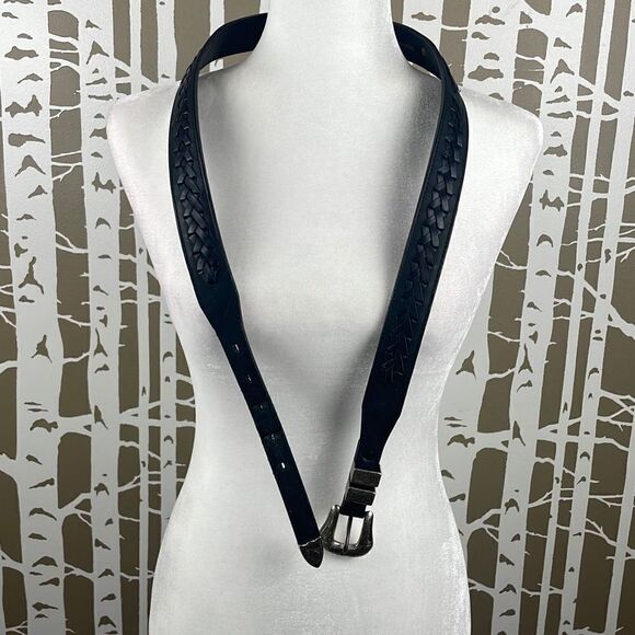 RARE Genuine Vintage Nickles Leather Belt Buffalo Indian Head 40 - Picture 5 of 13